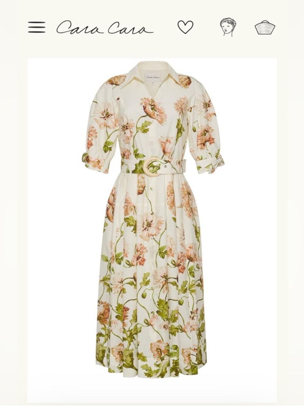 NEW Cara Cara Caro Midi Dress US 4 UK8